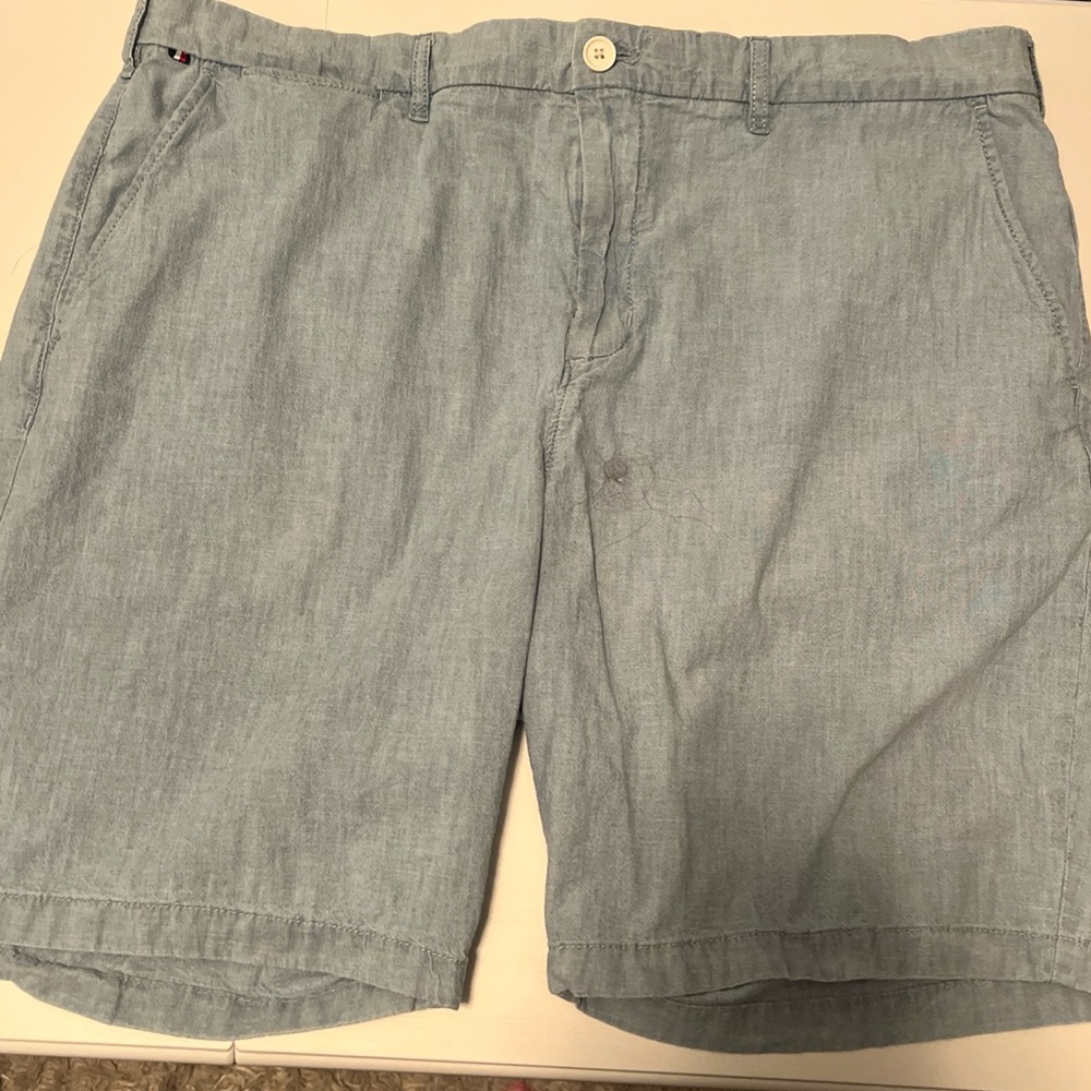 Tommy Hilfiger Blue Flat Front Shorts